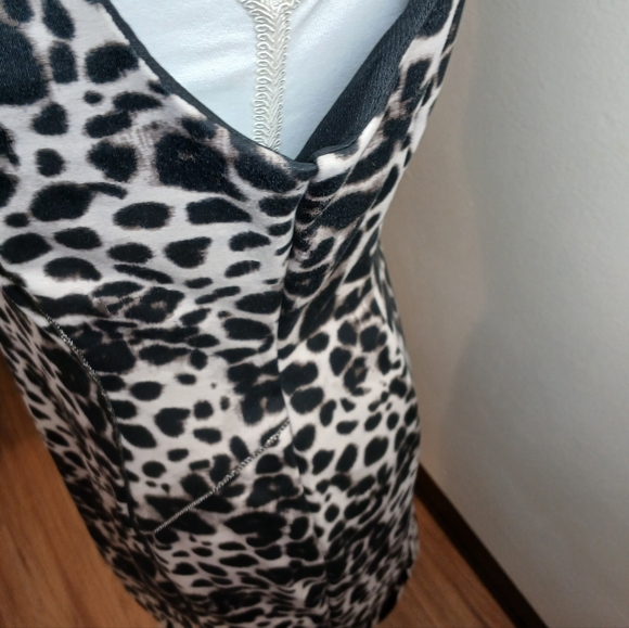 Jennifer Lopez Leopard Print Sleeveless Dress Size 12 - Picture 10 of 15